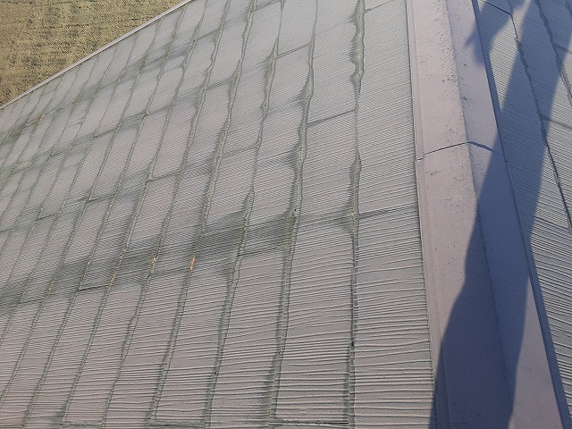 塗膜劣化の化粧スレート